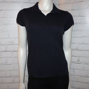 👔 Navy Blue Polo Shirt – Girls L